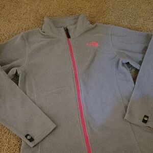 The North Face Gray Girls XL Fleece Jacket
